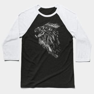 Lion skull Baseball T-Shirt